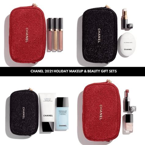 chanel skincare gift set|chanel gift set with pouch.